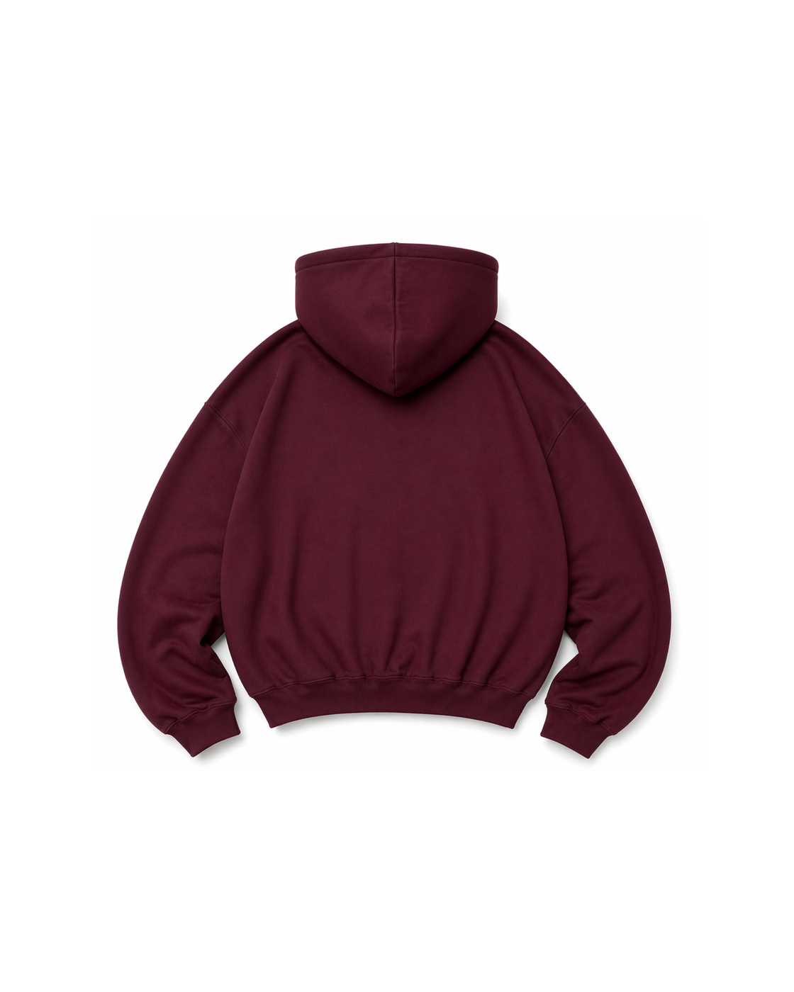 HOODIE ESSENCIAL — Vinho — vista traseira