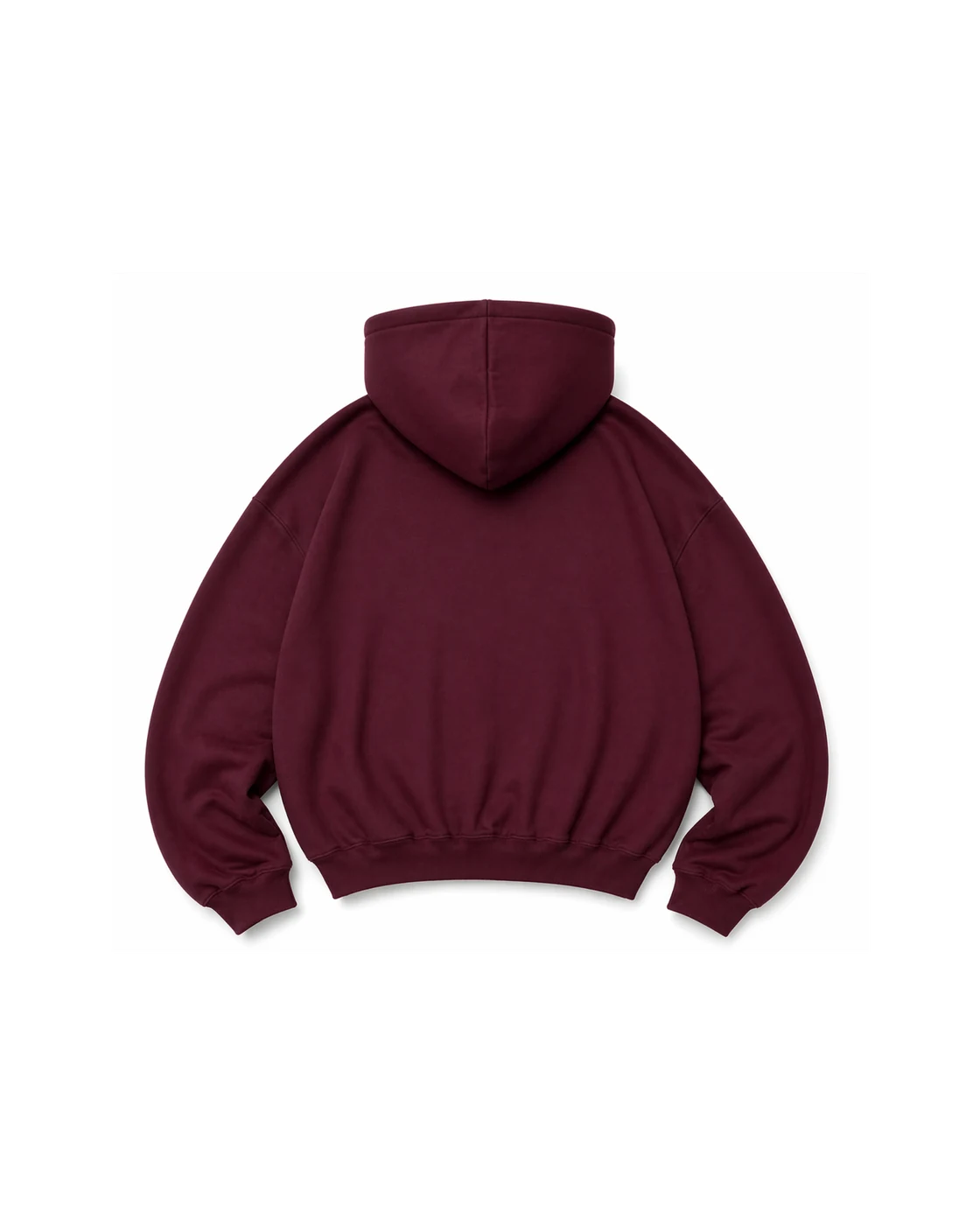 HOODIE ESSENCIAL — Vinho — vista traseira