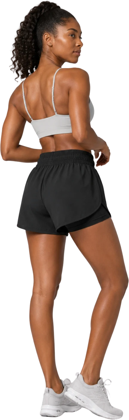 SHORT DE CORRIDA — Preto