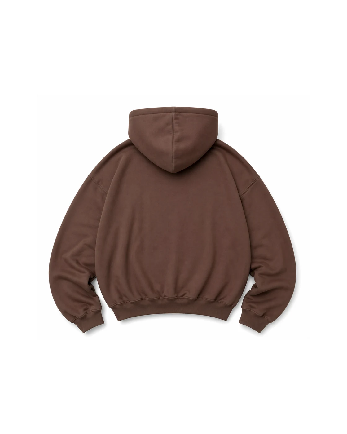 HOODIE ESSENCIAL — Marrom — vista traseira
