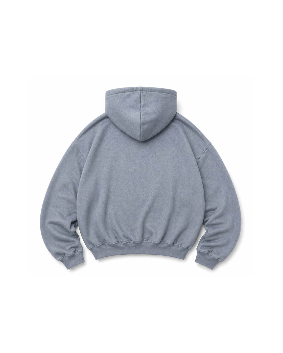 HOODIE ESSENCIAL — Cinza — vista traseira