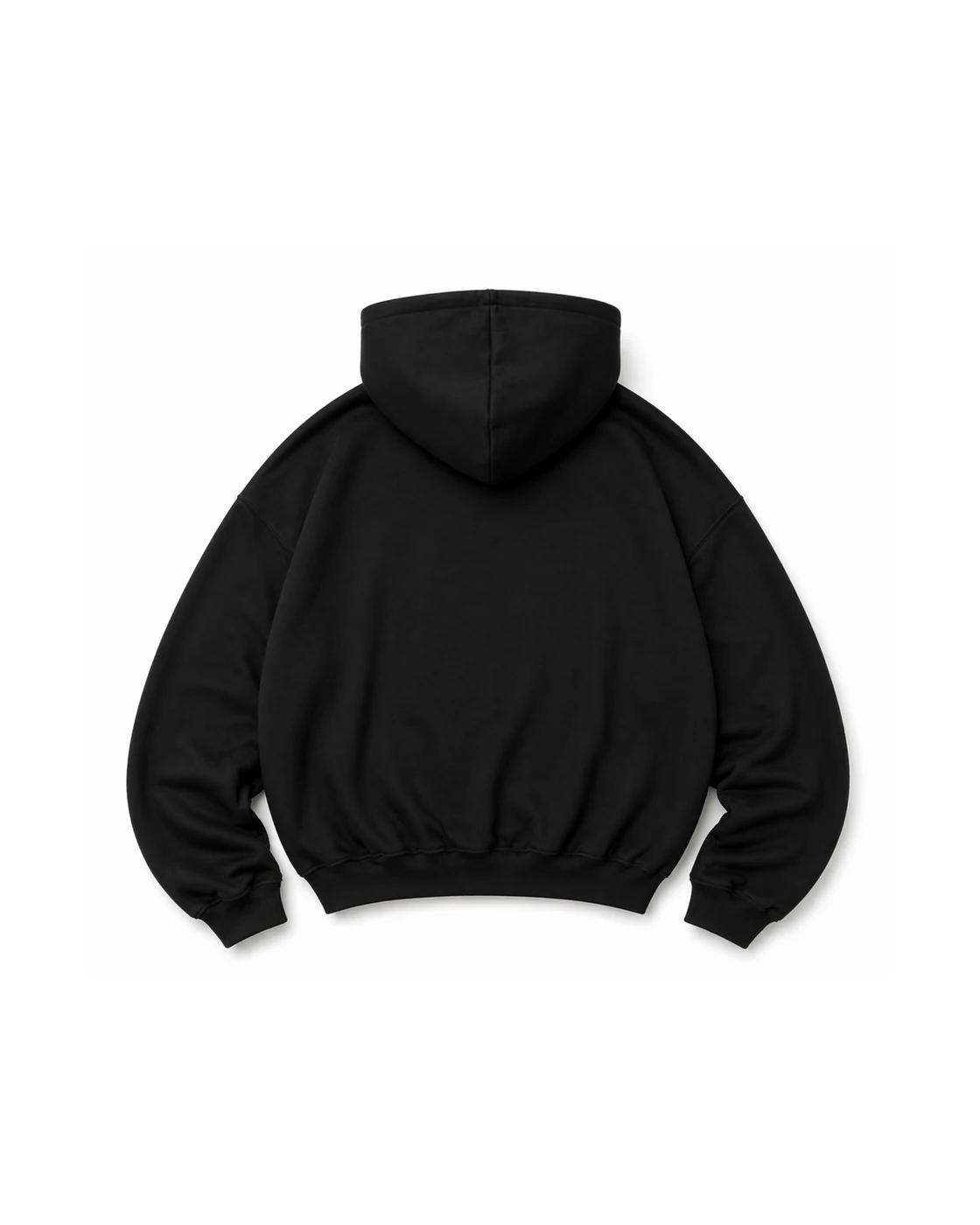 HOODIE ESSENCIAL — Preto — vista traseira